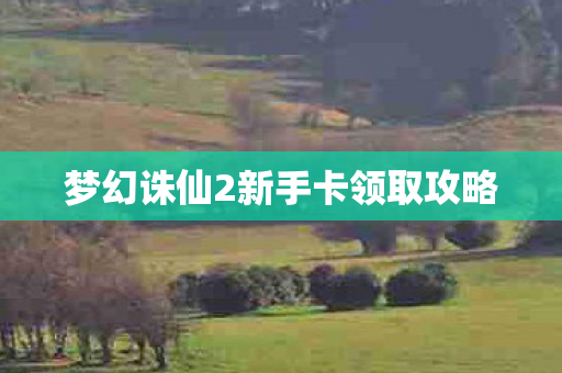 梦幻诛仙2新手卡领取攻略图片
