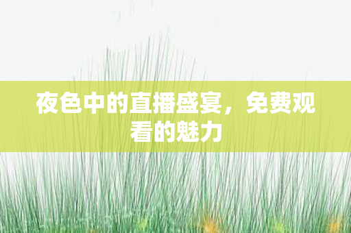 夜色中的直播盛宴图片