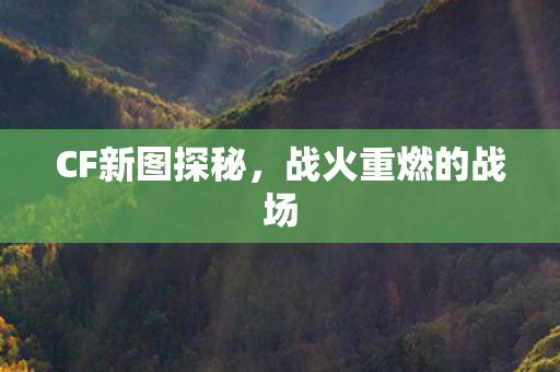 战火重燃的战场图片