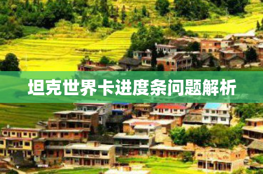 坦克世界卡进度条问题解析图片