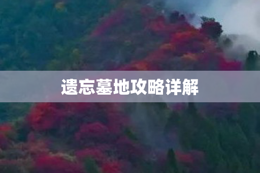 遗忘墓地攻略详解图片
