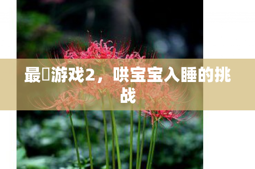 哄宝宝入睡的挑战图片