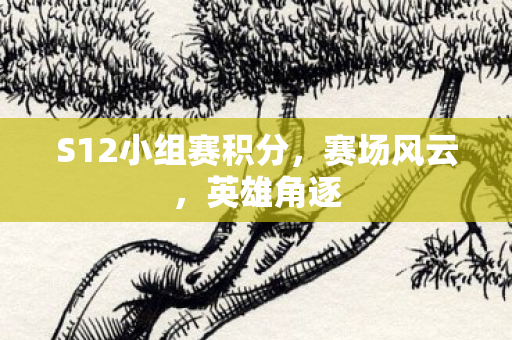 S12小组赛积分图片