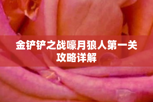 金铲铲之战嚎月狼人第一关攻略详解图片