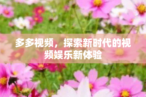 探索新时代的视频娱乐新体验图片