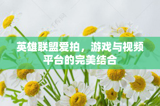 游戏与视频平台的完美结合图片