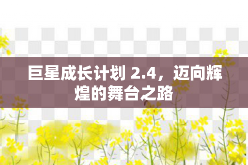 迈向辉煌的舞台之路图片