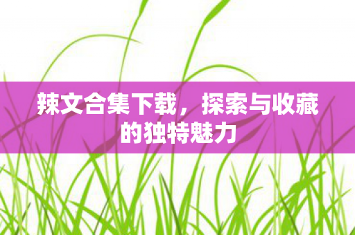 探索与收藏的独特魅力图片