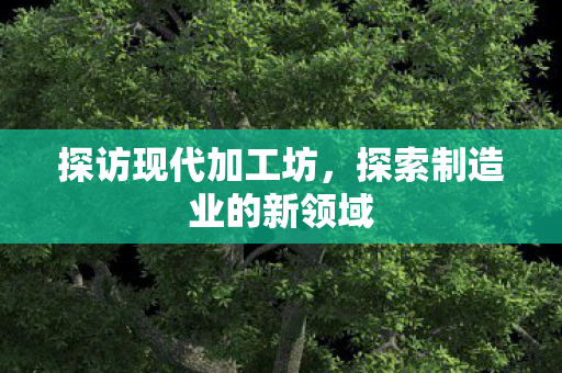探索制造业的新领域图片