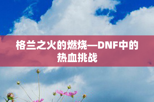 DNF中的热血挑战图片