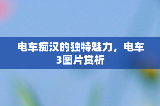 电车痴汉的独特魅力图片