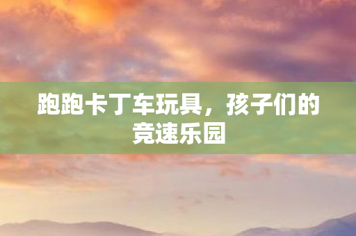 孩子们的竞速乐园图片