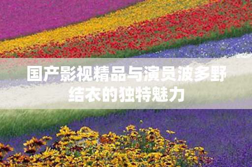 国产影视精品与演员波多野结衣的独特魅力图片