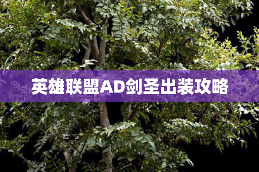 英雄联盟AD剑圣出装攻略图片