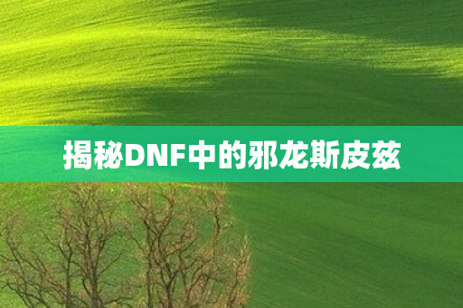 揭秘DNF中的邪龙斯皮兹图片