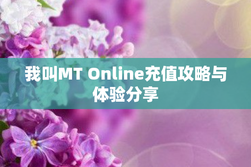 我叫MT Online充值攻略与体验分享图片