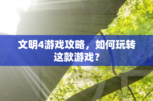 如何玩转这款游戏图片