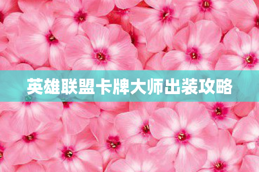 英雄联盟卡牌大师出装攻略图片