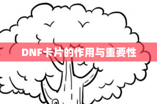 DNF卡片的作用与重要性图片