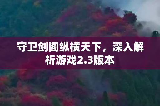 守卫剑阁纵横天下图片