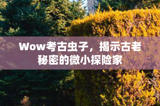 揭示古老秘密的微小探险家图片
