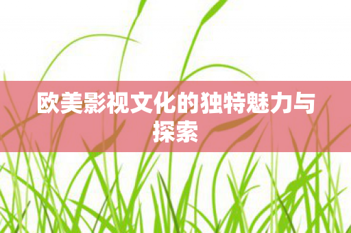 欧美影视文化的独特魅力与探索图片