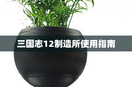 三国志12制造所使用指南图片