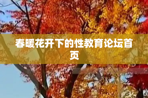 春暖花开下的性教育论坛首页图片