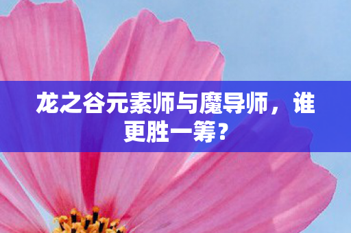 龙之谷元素师与魔导师图片