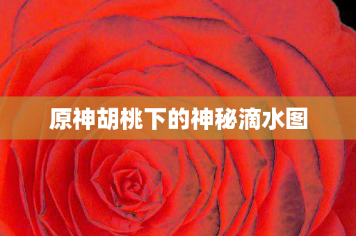 原神胡桃下的神秘滴水图图片