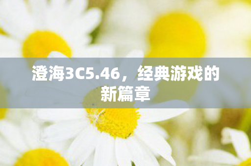 经典游戏的新篇章图片