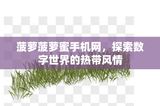 探索数字世界的热带风情图片