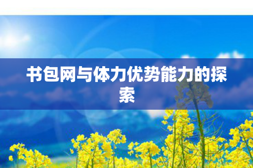 书包网与体力优势能力的探索图片