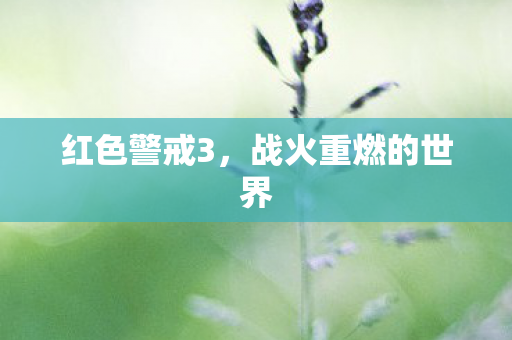 战火重燃的世界图片