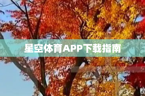 星空体育APP下载指南图片