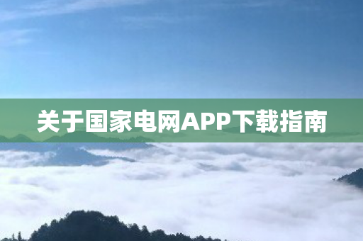 关于国家电网APP下载指南图片