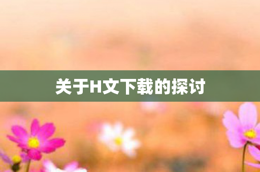 关于H文下载的探讨图片