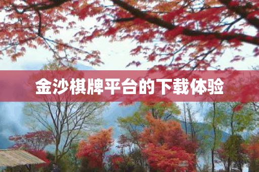金沙棋牌平台的下载体验图片