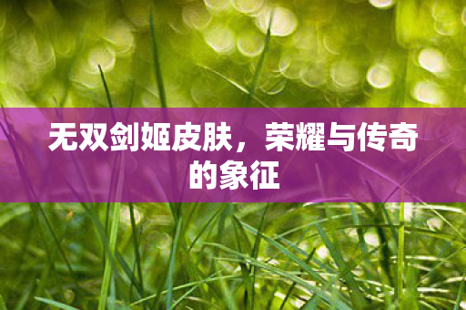 荣耀与传奇的象征图片