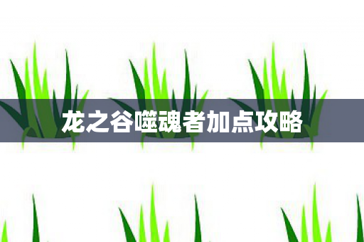 龙之谷噬魂者加点攻略图片