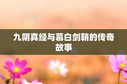 九阴真经与慕白剑鞘的传奇故事图片