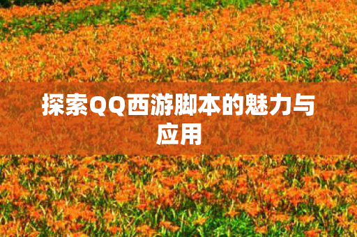 探索QQ西游脚本的魅力与应用图片