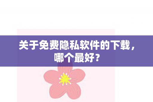 关于免费隐私软件的下载图片