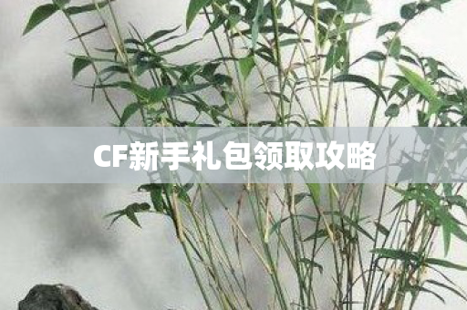CF新手礼包领取攻略图片