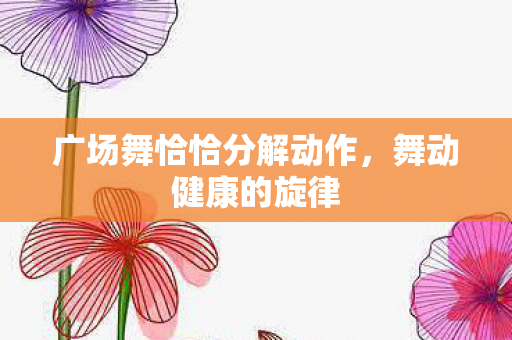 广场舞恰恰分解动作图片