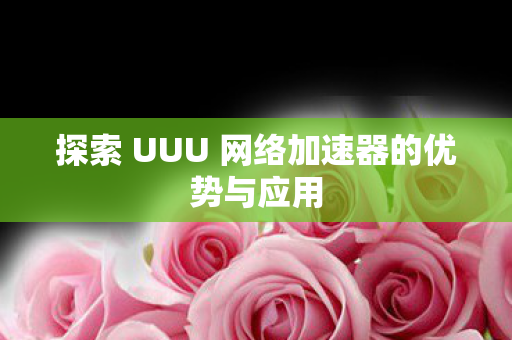 探索 UUU 网络加速器的优势与应用图片