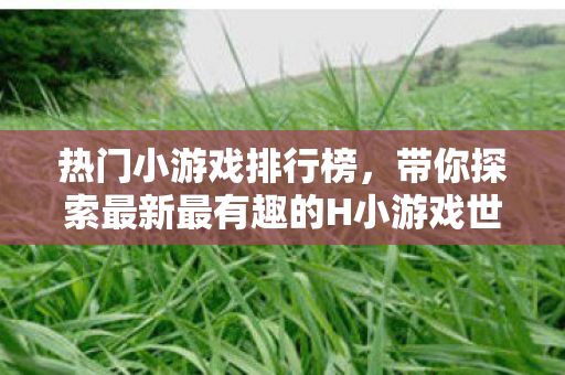 带你探索最新最有趣的H小游戏世界图片