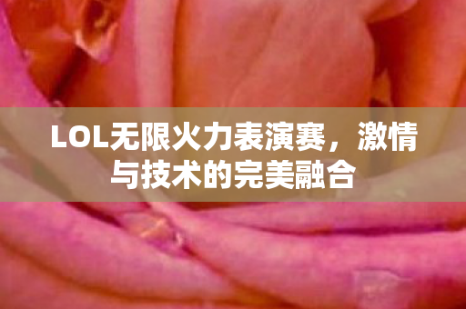 LOL无限火力表演赛图片