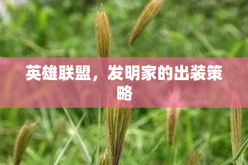 发明家的出装策略图片