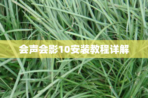 会声会影10安装教程详解图片